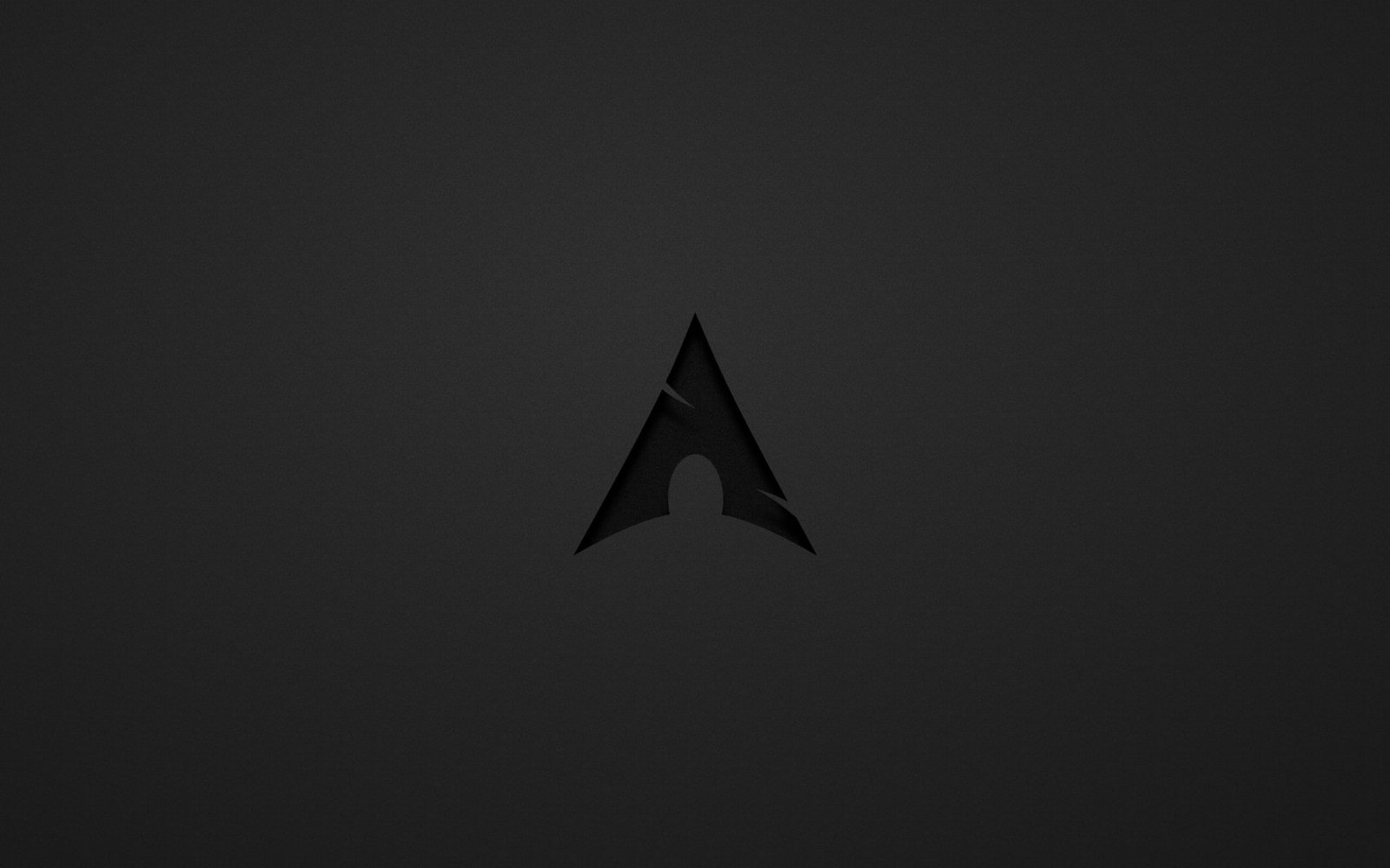 Arch Linux dark gray Archlinux minimalism backgrounds illustration 2k