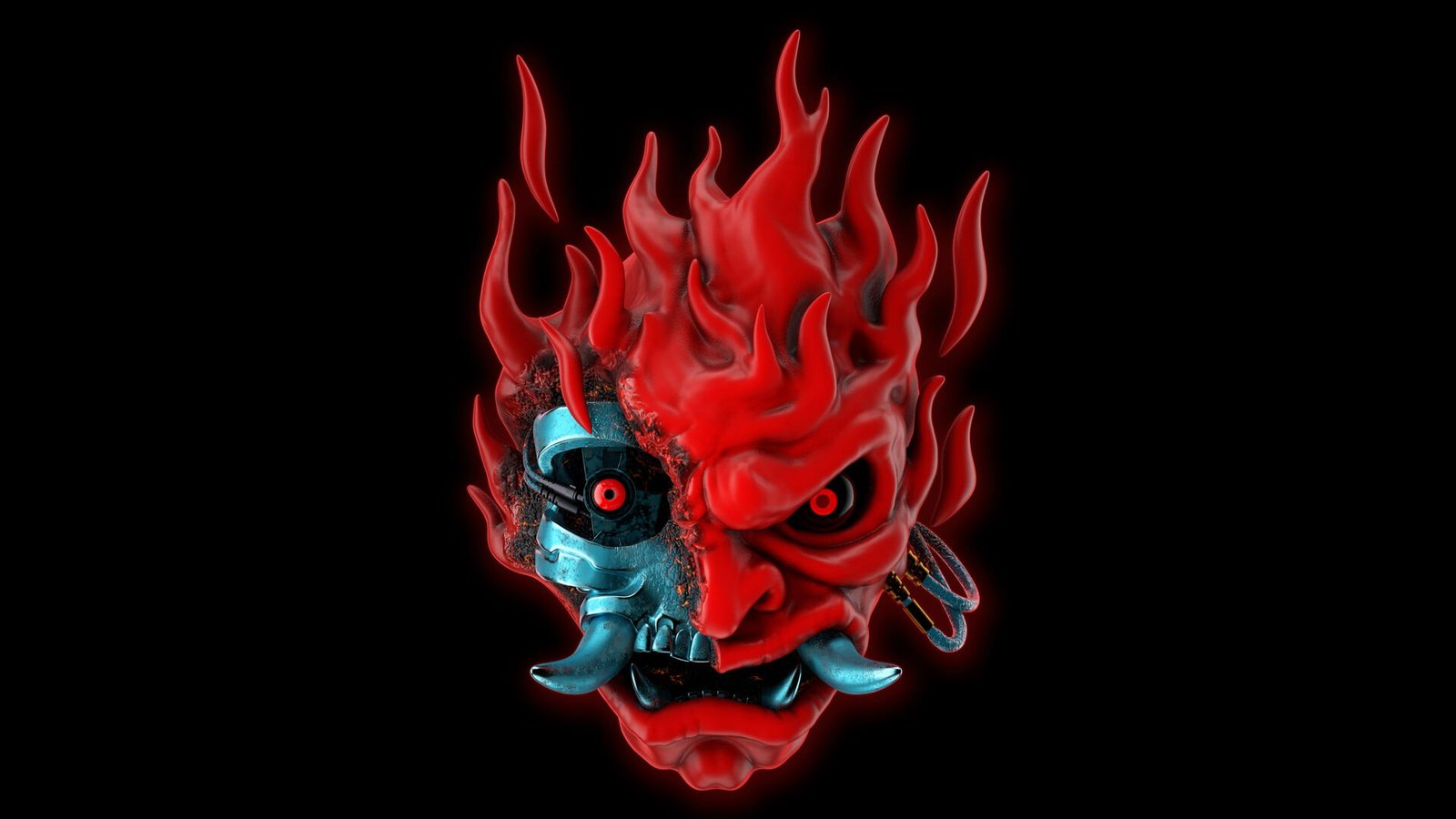 Cyberpunk Video Game Art samurai video games red 2k