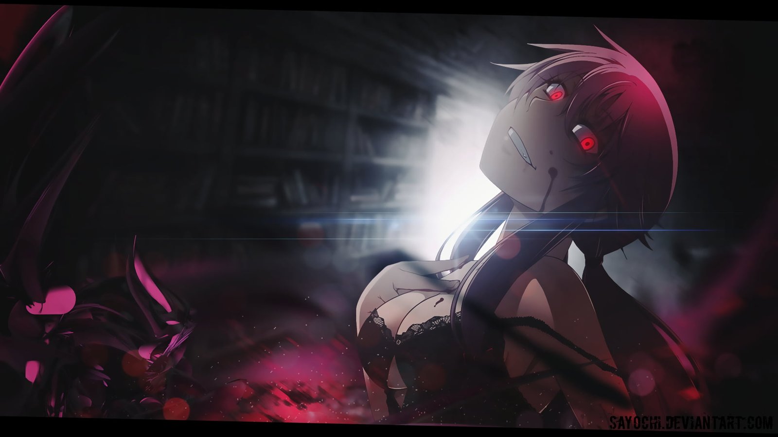 female pink haired anime character wallpaper Mirai Nikki Gasai Yuno 2k