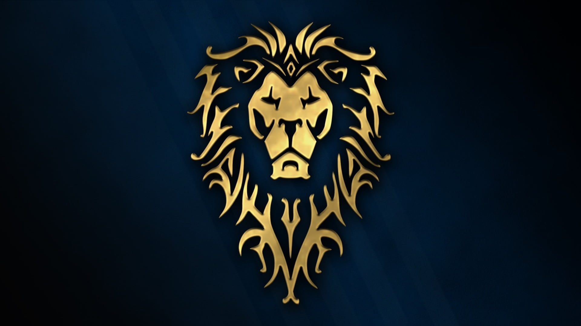gold lion logo cinema golden game Warcraft blue wow symbol 2k