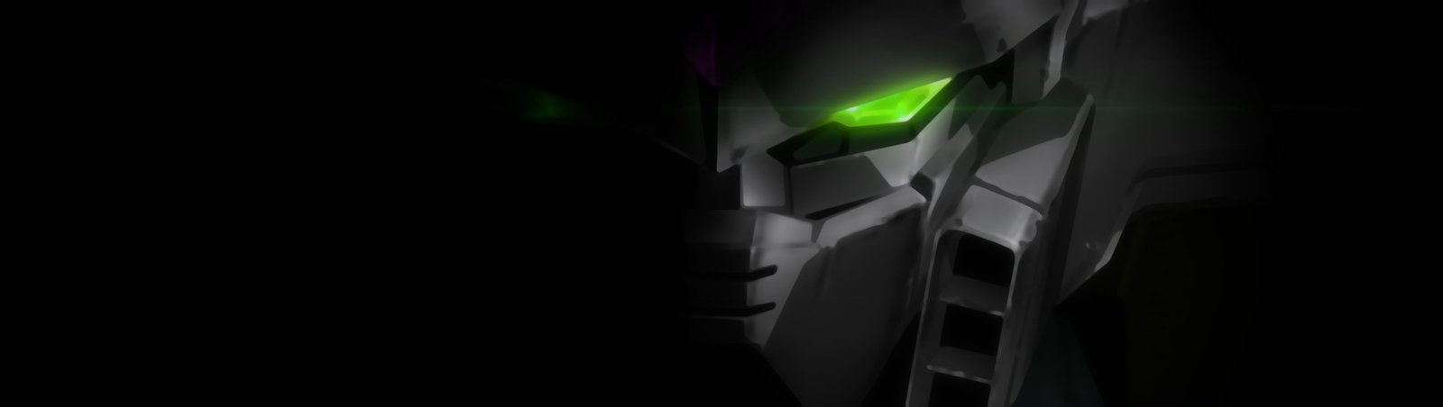 Gundam ultrawide green eyes anime glowing 2k 4k 5k