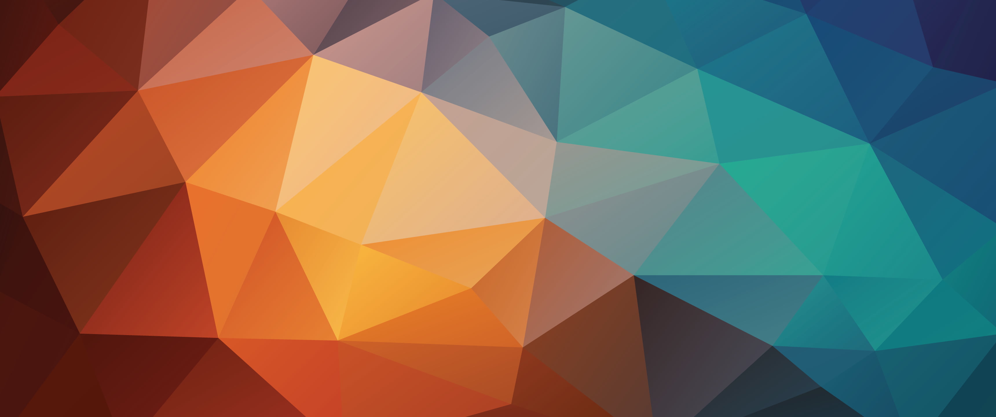 multicolored geometric wallpaper abstract triangle colorful 2k