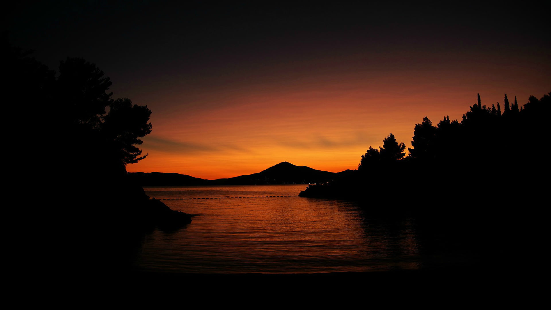 nature sun sunset star sunrise sky celestial body silhouette 2k