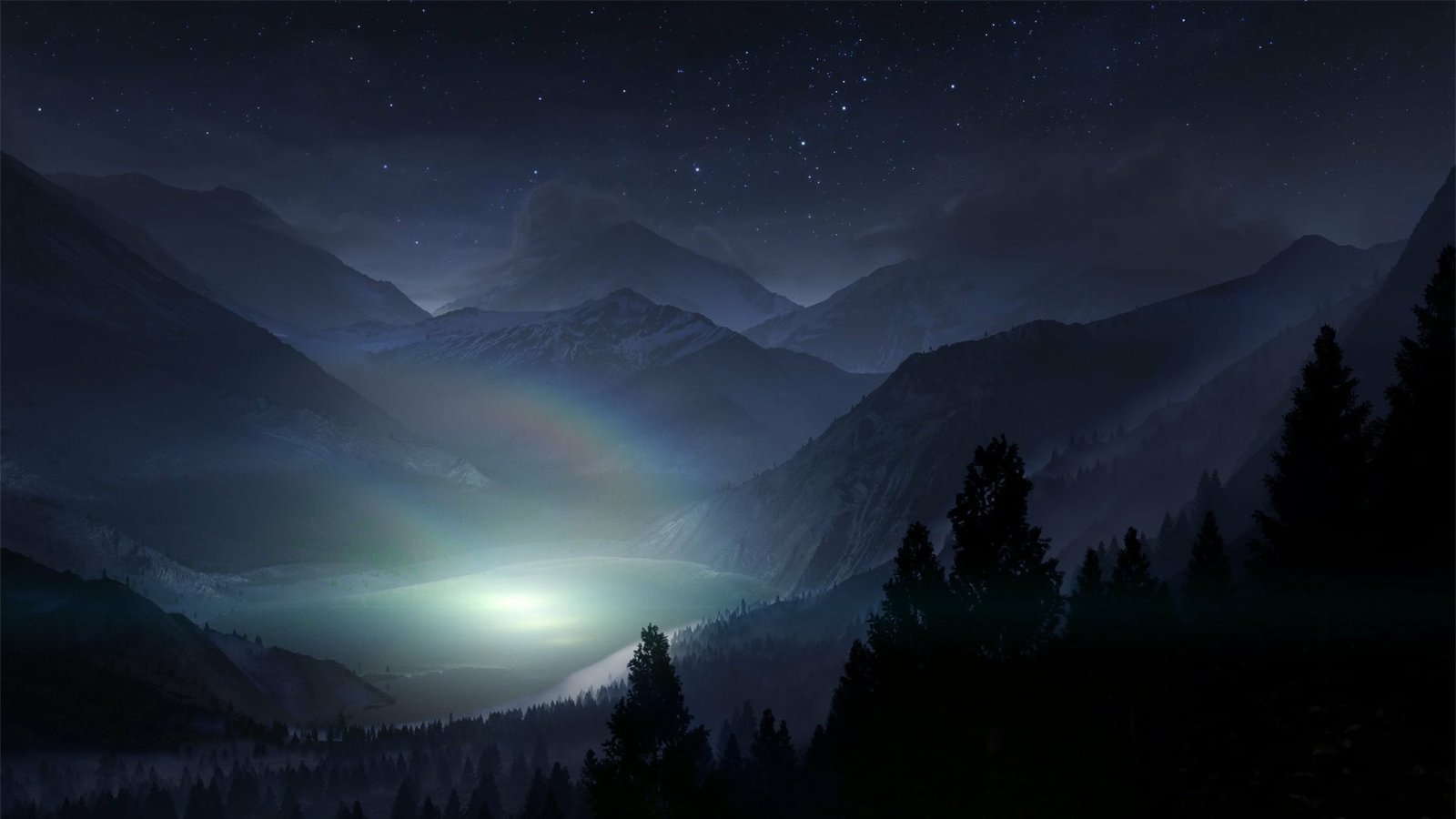 nigh sky rockies rocky mountain national park united states 2k