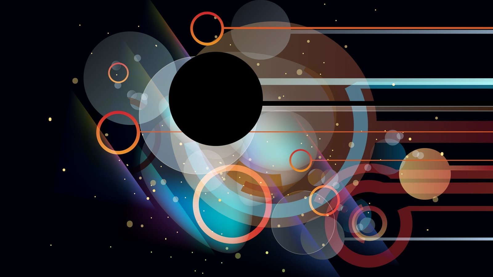 abstract art illustration circle lines vector shapes 2k