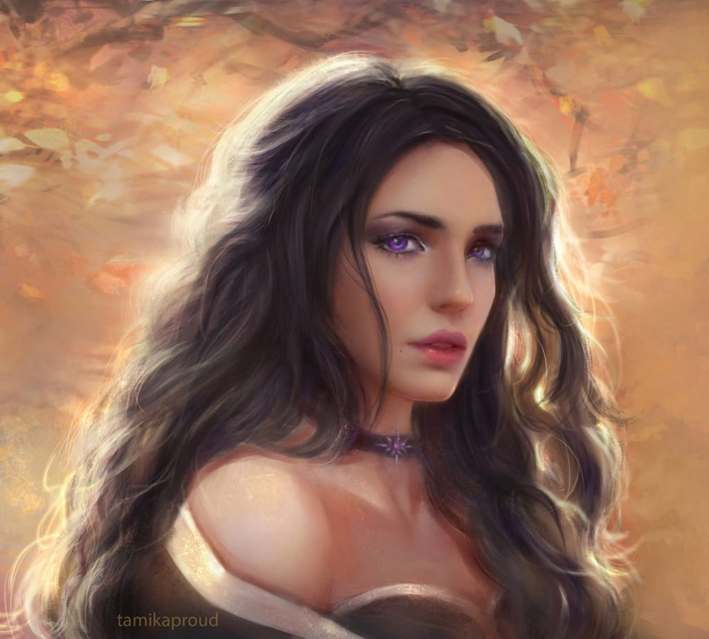 Yennefer tamikaproud frumusete fantasy luminos the witcher