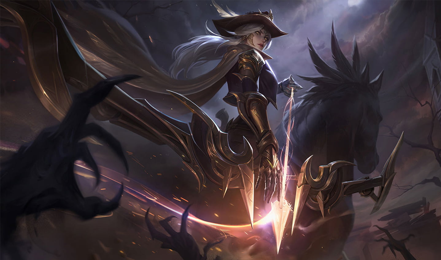 Ashe League of Legends Riot Games High Noon fire ADC