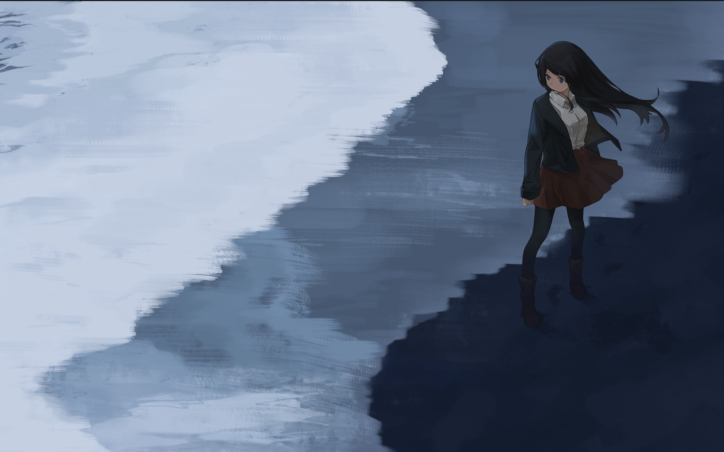 beach night skirt water full length one person women 2k