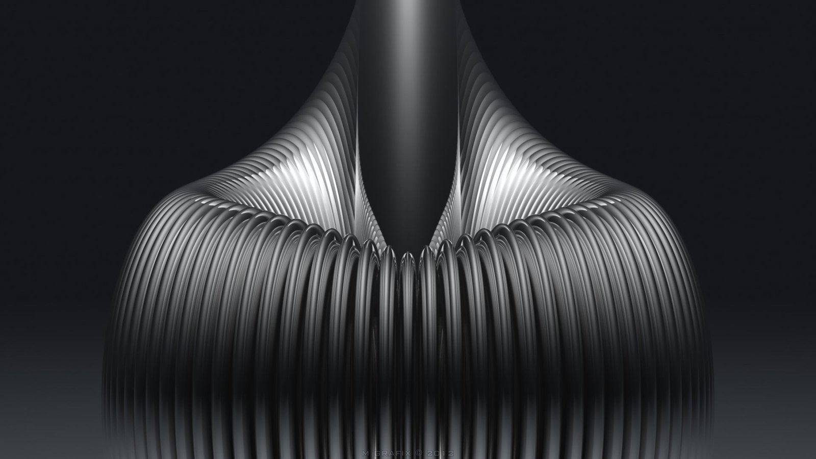 black and gray abstract wallpaper monochrome digital art indoors 2k