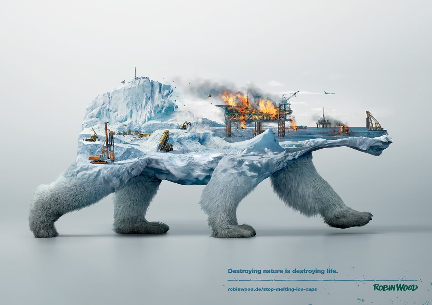 destroying nature is life digital wallpaper art 2k