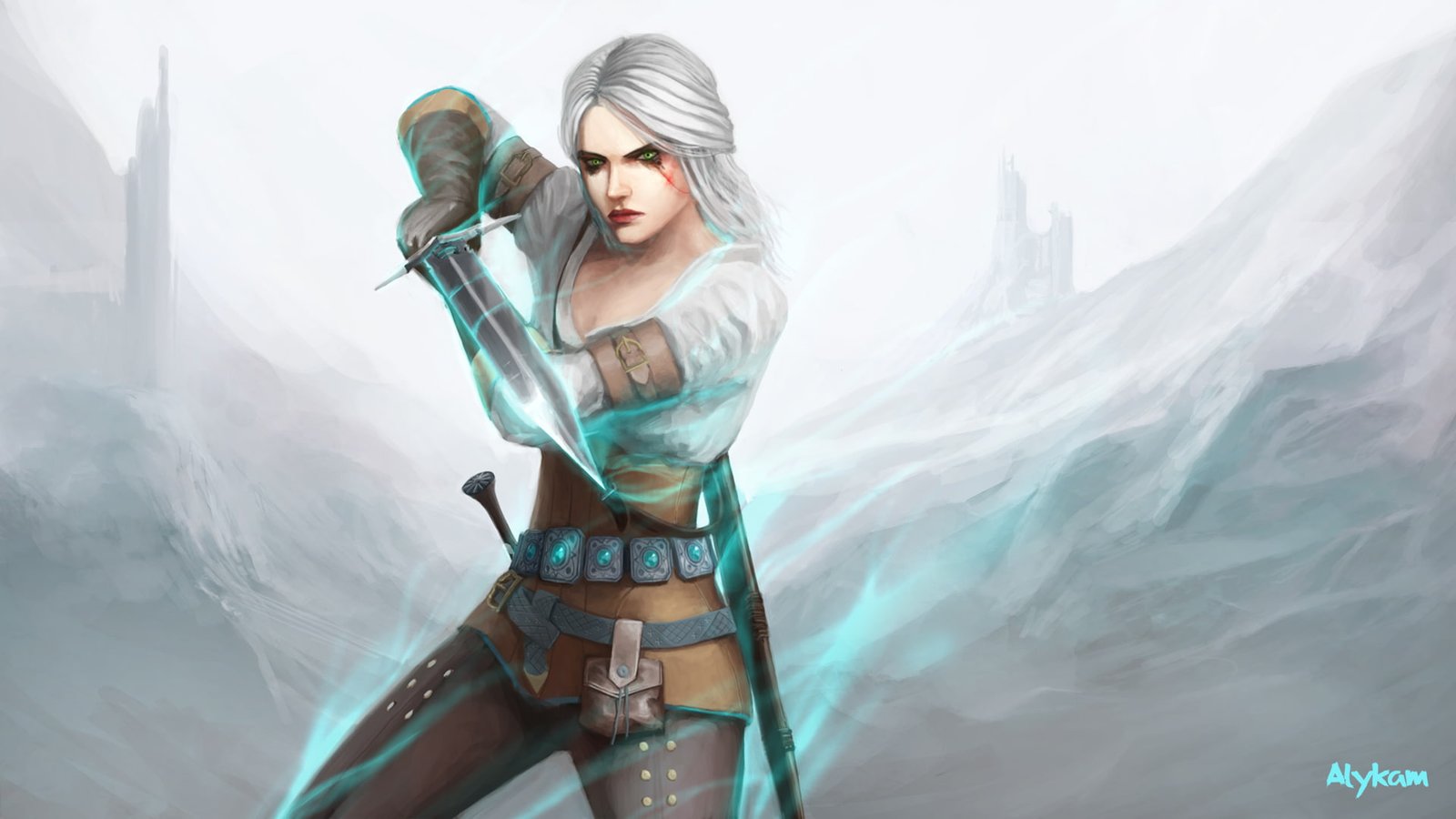 girl art Ciri Witcher 3 Wild Hunt Cirilla 2k