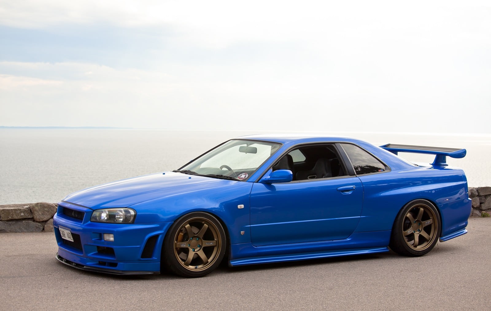 blue Nissan GTR coupe skyline Skyline GT R JDM 2k