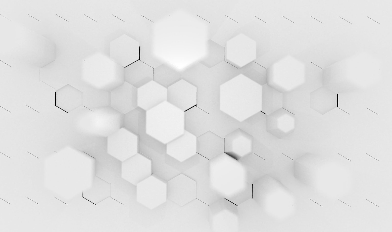 hexagon white abstract Abstract 2k 4k