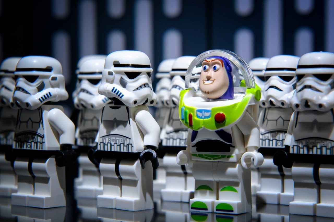 LEGO Buzz Lightyear and Stormtrooper mini figure lot Star Wars