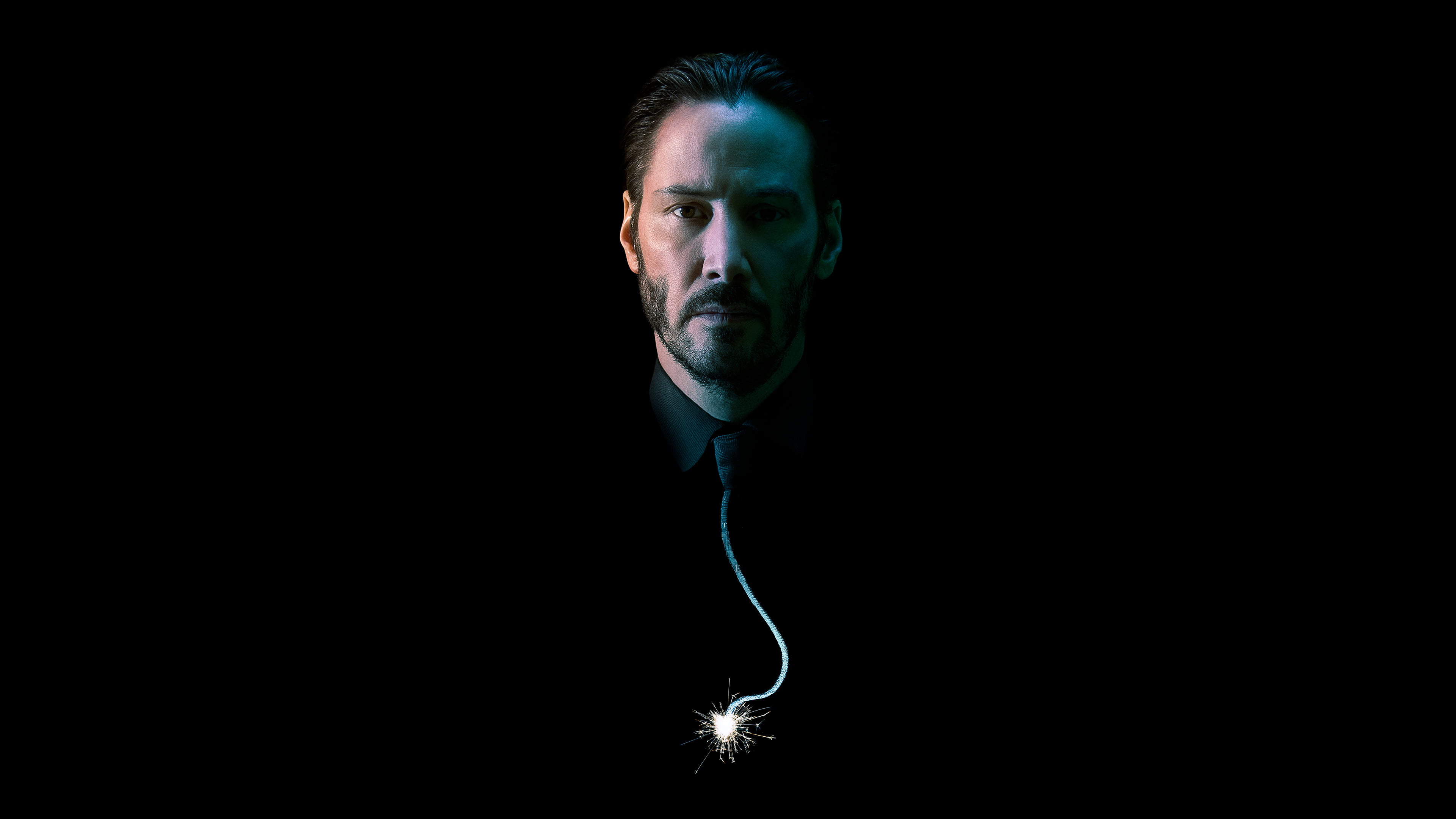 john wick chapter 2 movies keanu reeves hd black background 2k 4k