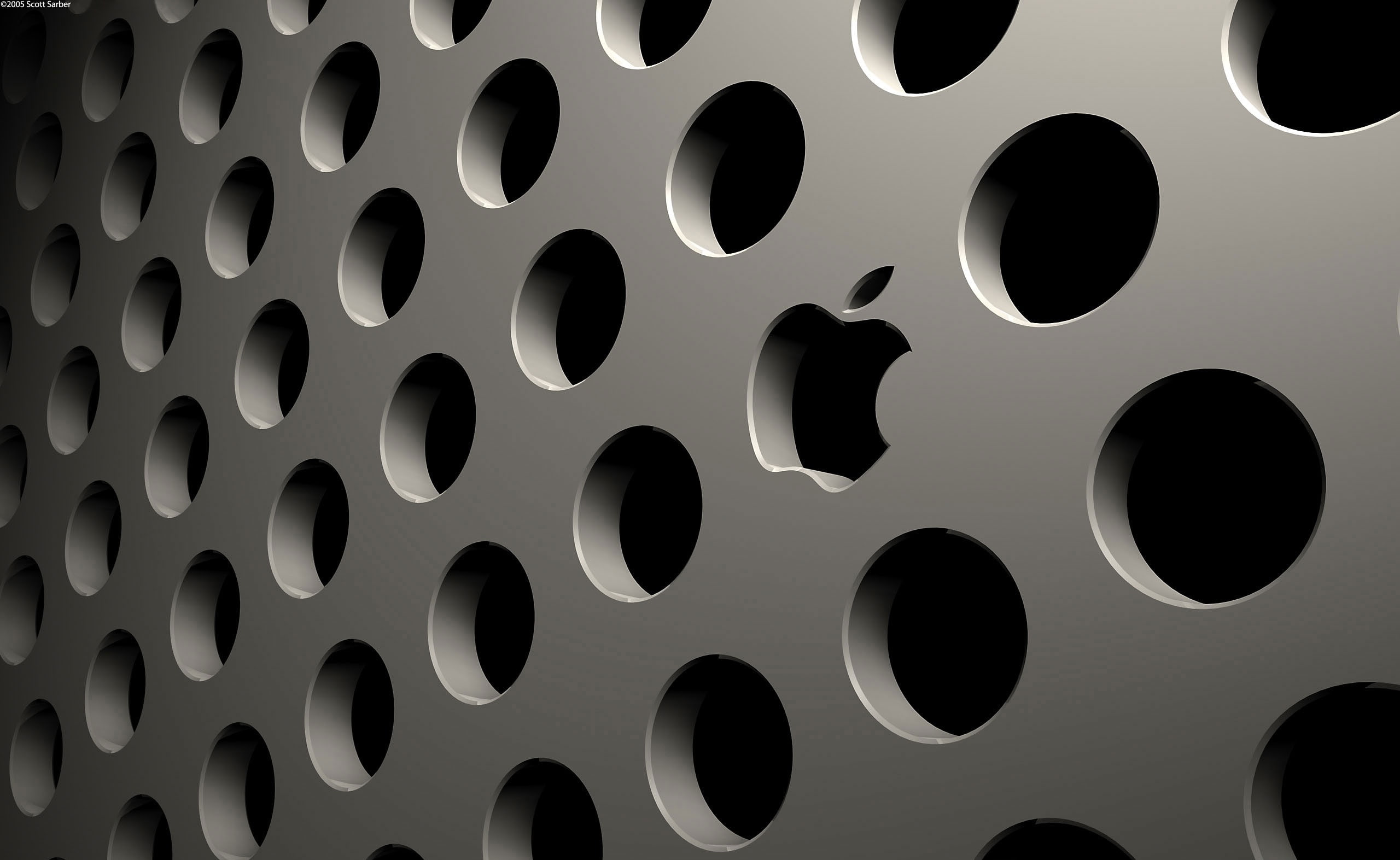 Think Different Apple Mac 33 gray logo Computers full frame 2k