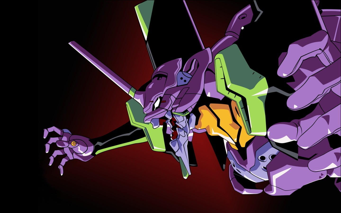 Neon Genesis Evangelion digital wallpaper EVA Unit 01 multi colored