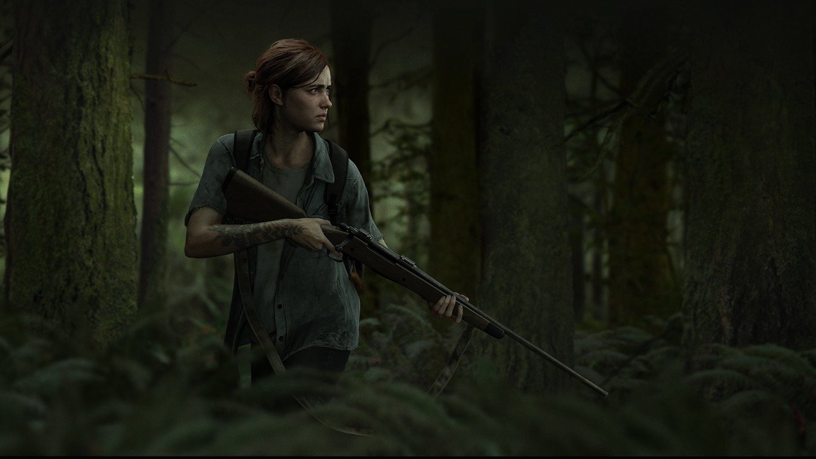 women's gray button up shirt The Last of Us 2 2k