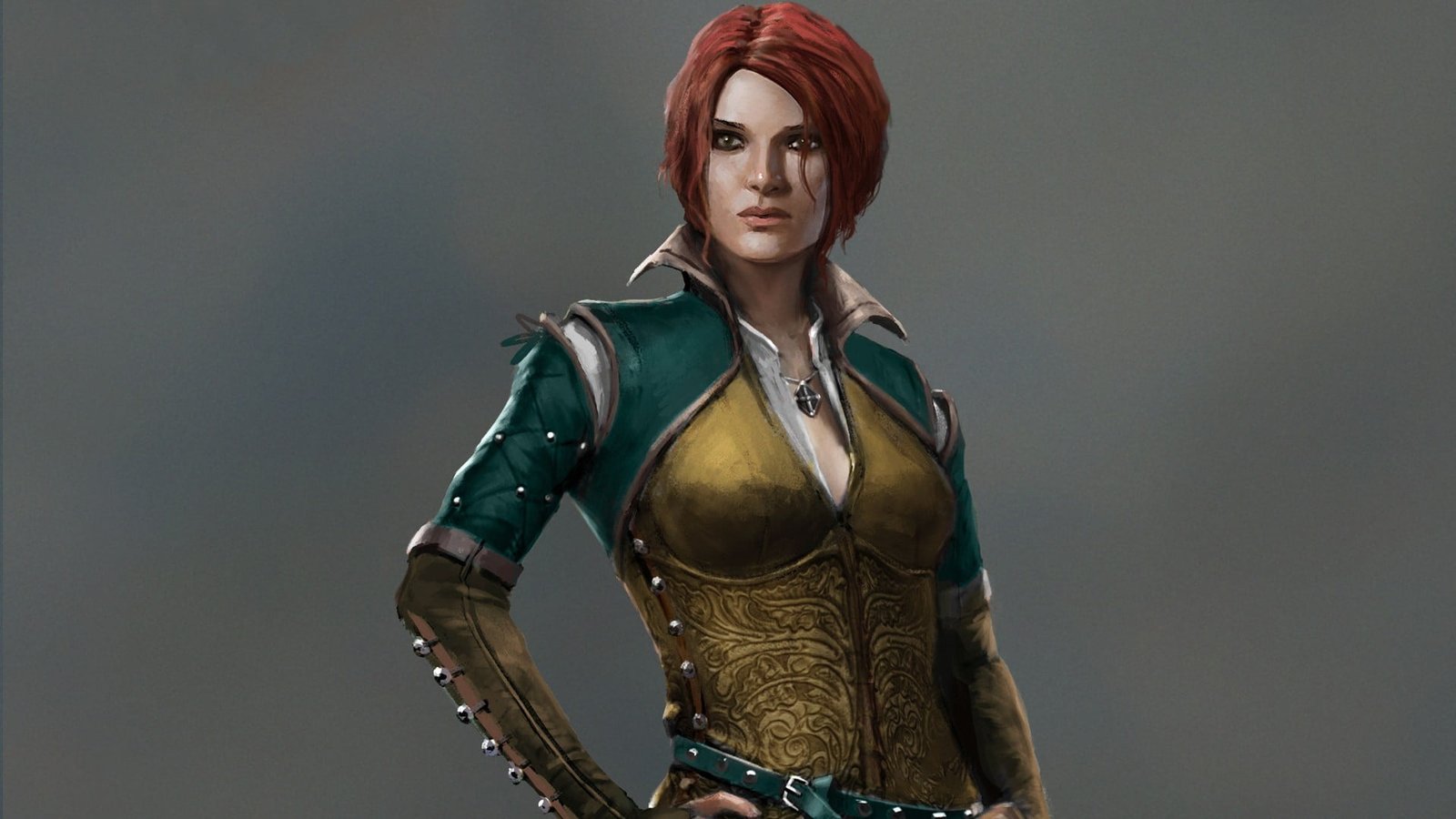 red haired female character wallpaper Triss Merigold The Witcher 3 Wild Hunt 2k