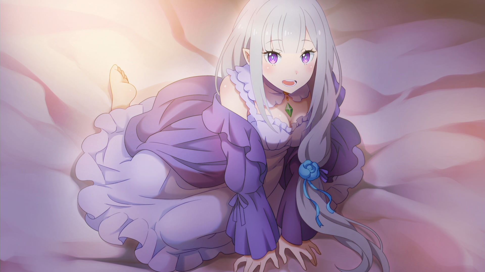 Re Zero Kara Hajimeru Isekai Seikatsu anime girls Emilia 2k