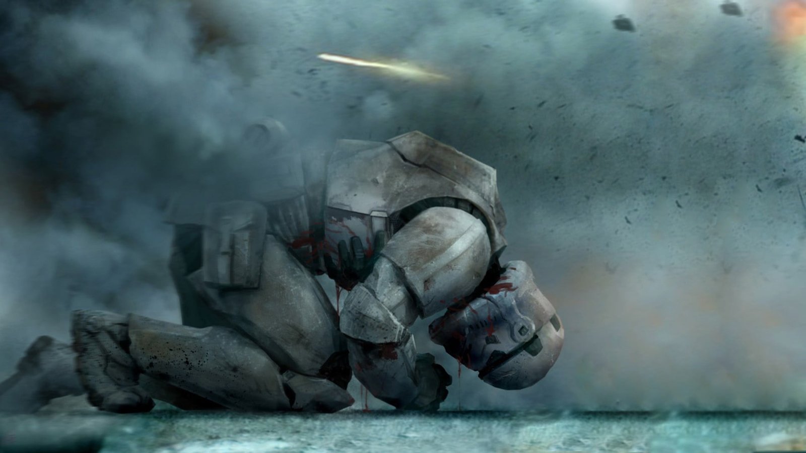 Star Wars wallpaper artwork blood stormtrooper fire Natural Phenomenon 2k
