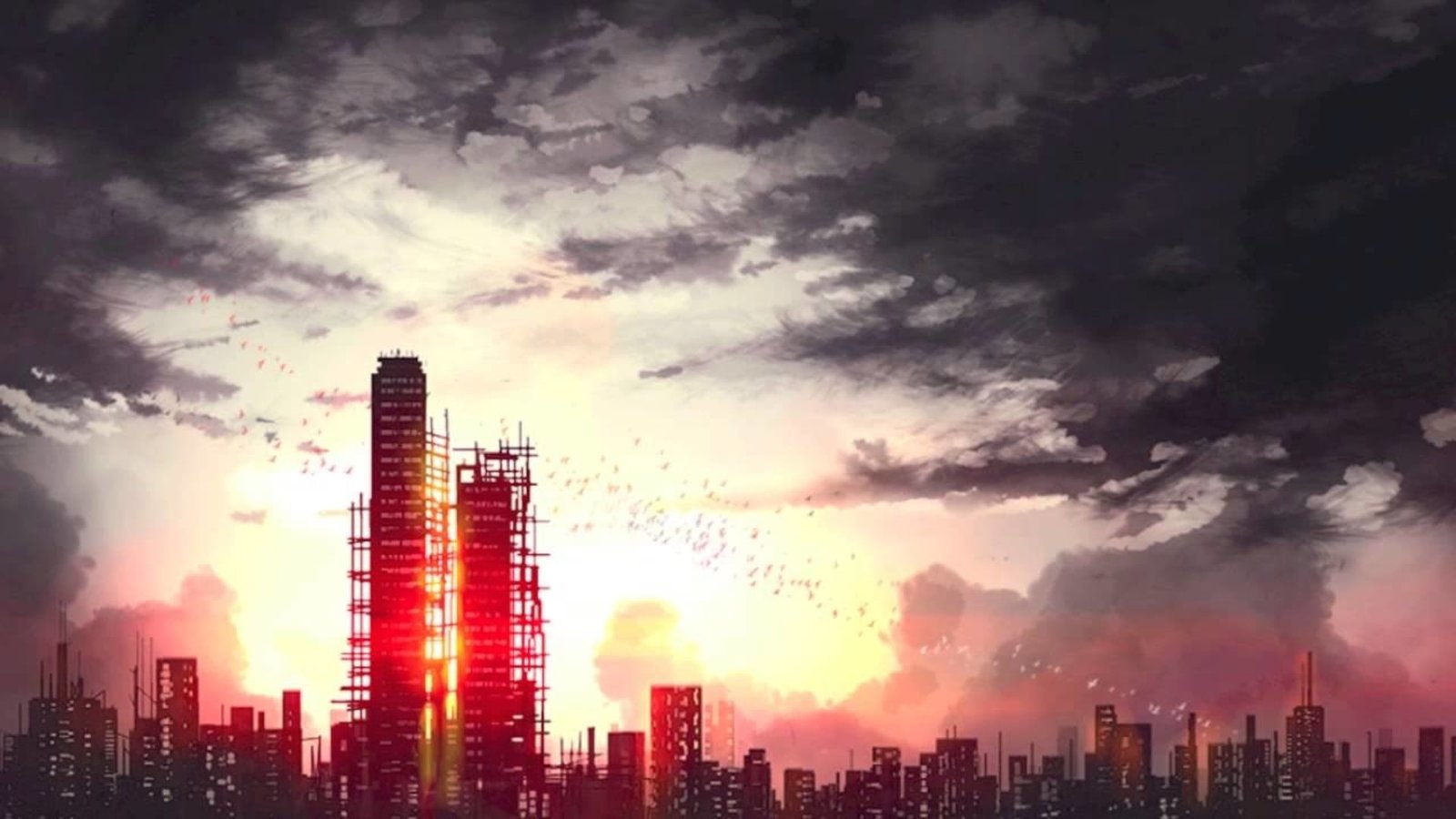 sunset scenery building exterior built structure cloud sky 2k