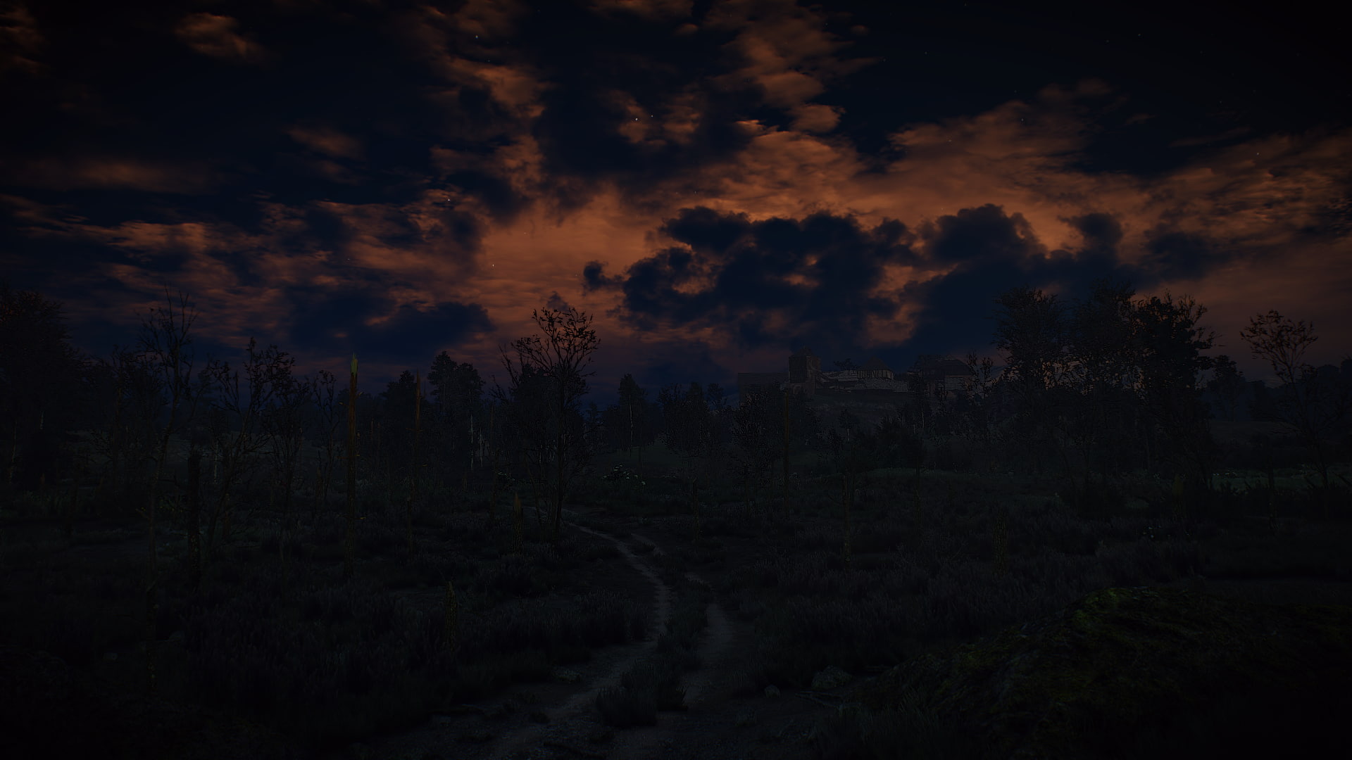 The Witcher 3 Wild Hunt video games sky cloud tranquility 2k