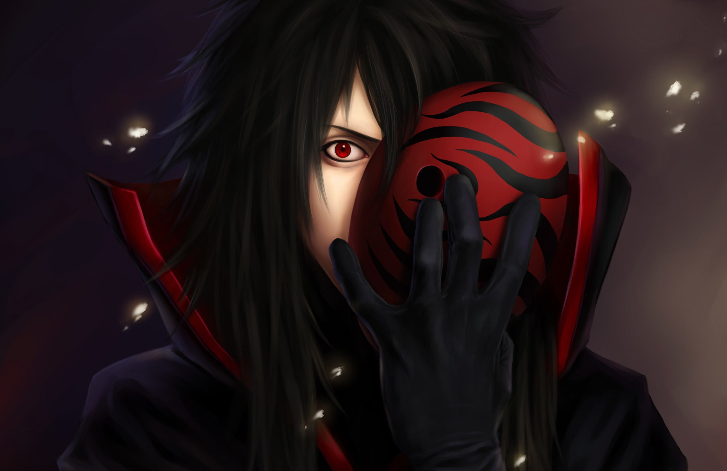 Uchiha Madara illustration anime Naruto Shippuuden Sharingan 2k