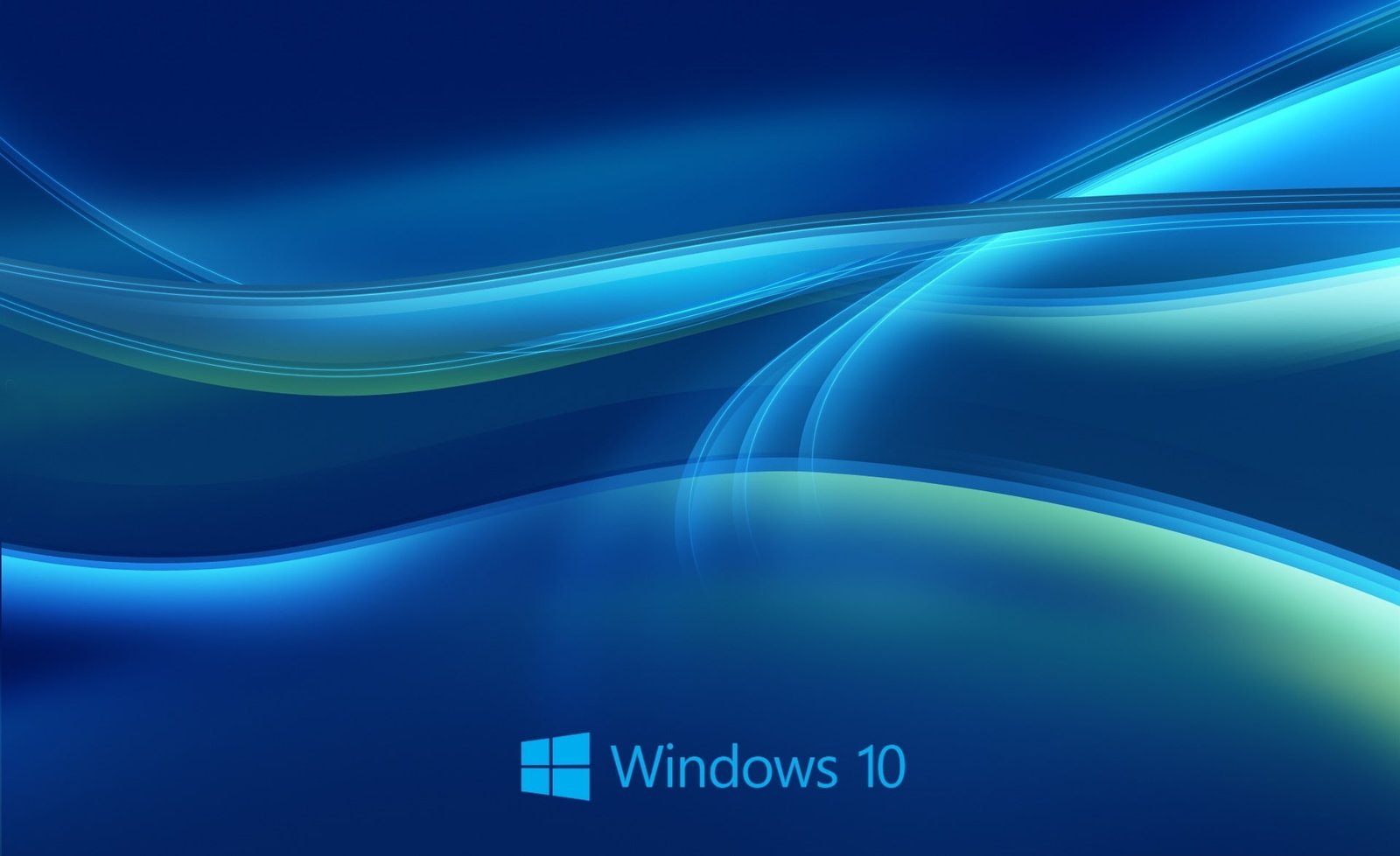 Windows 10 blue and teal digital wallpaper abstract 2k