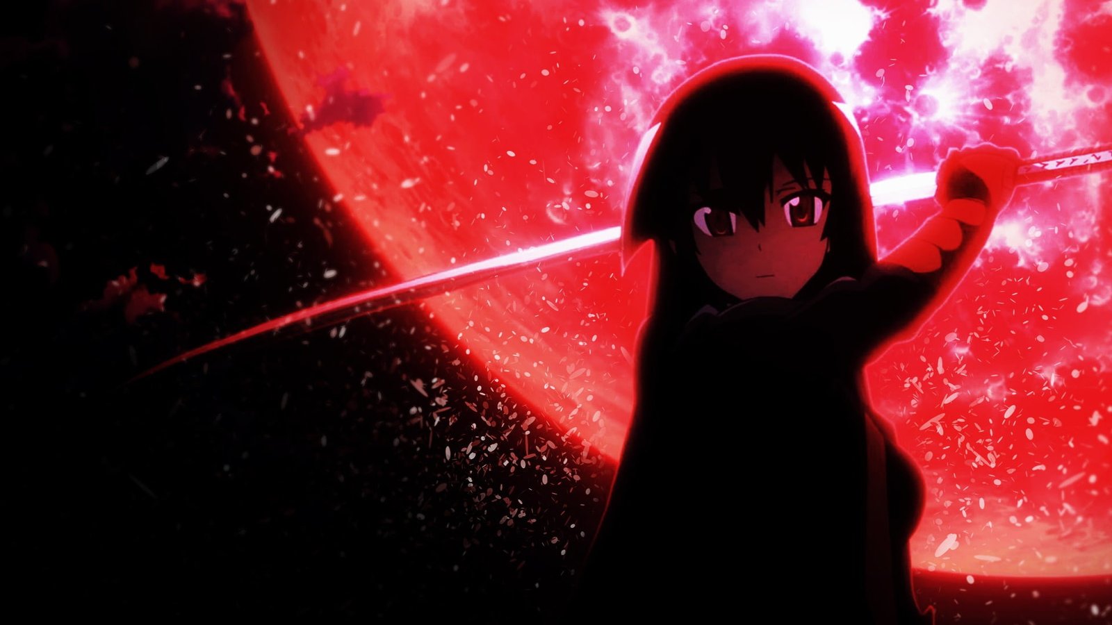 Akame anime girl Design Desktop Wallpaper red one person women 2k