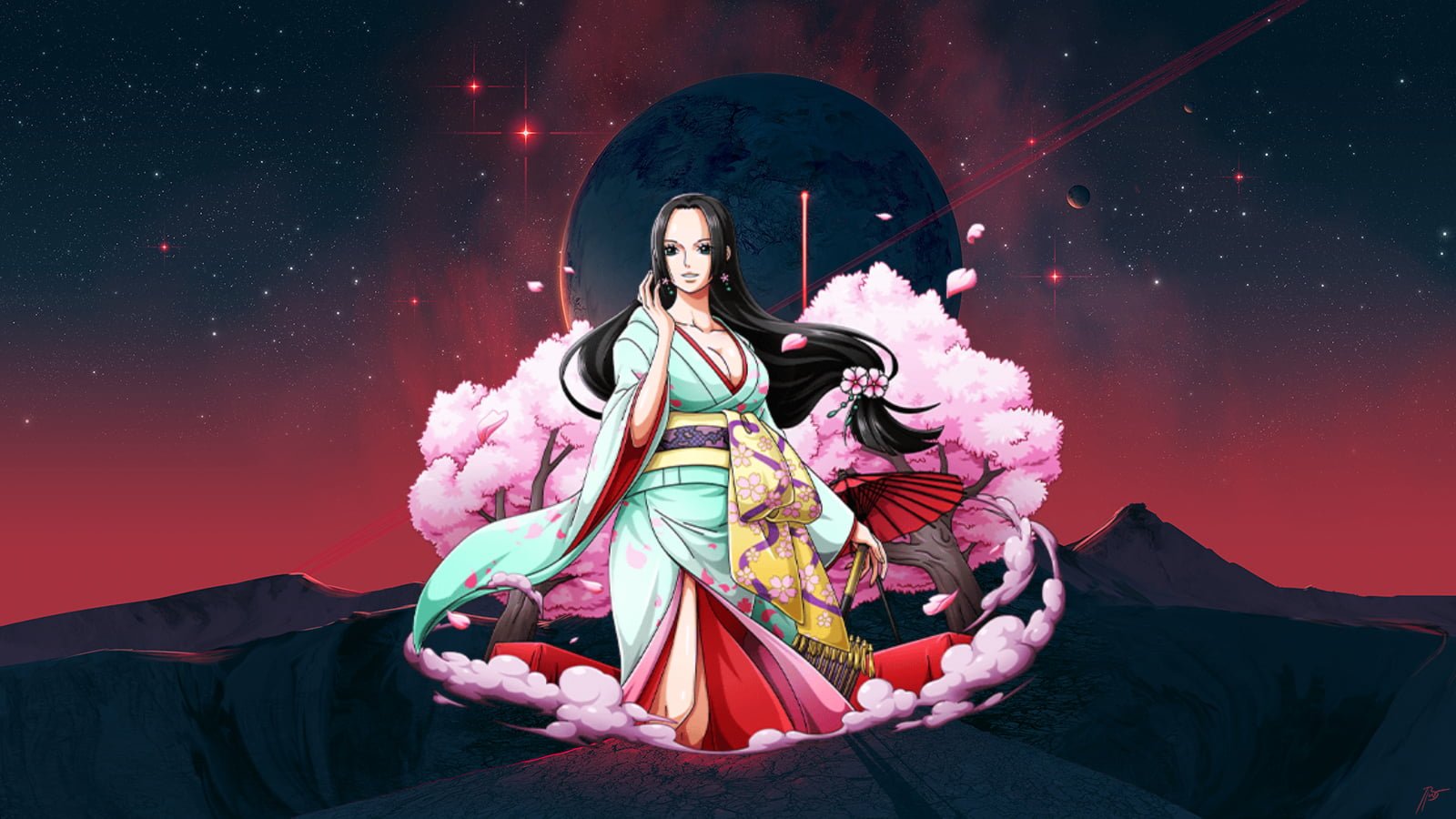 anime girls Boa Hancock 2k