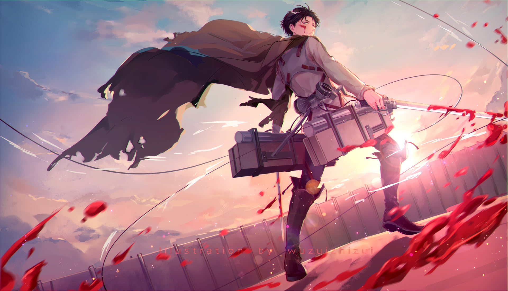 Anime Attack On Titan Levi Ackerman 2k