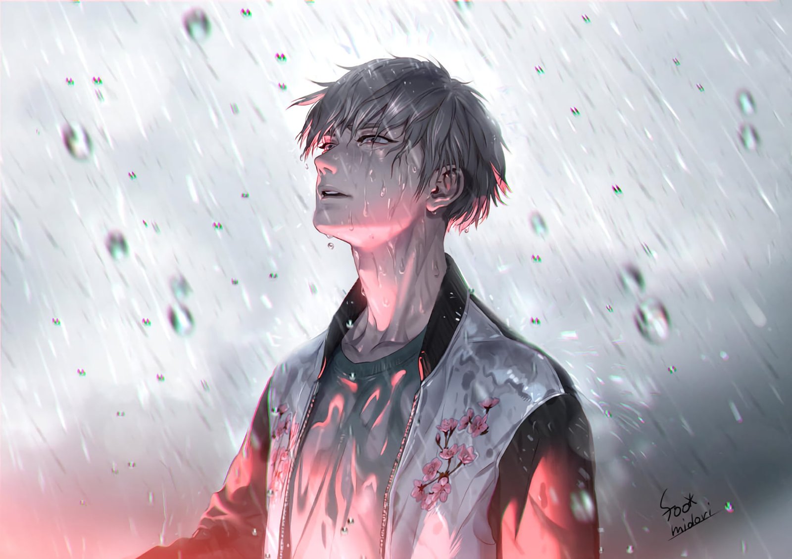 Anime Original Boy Rain 2k
