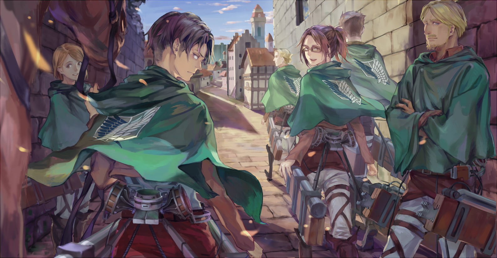 Attack on Titans wallpaper Shingeki no Kyojin anime Erd Gin 2k
