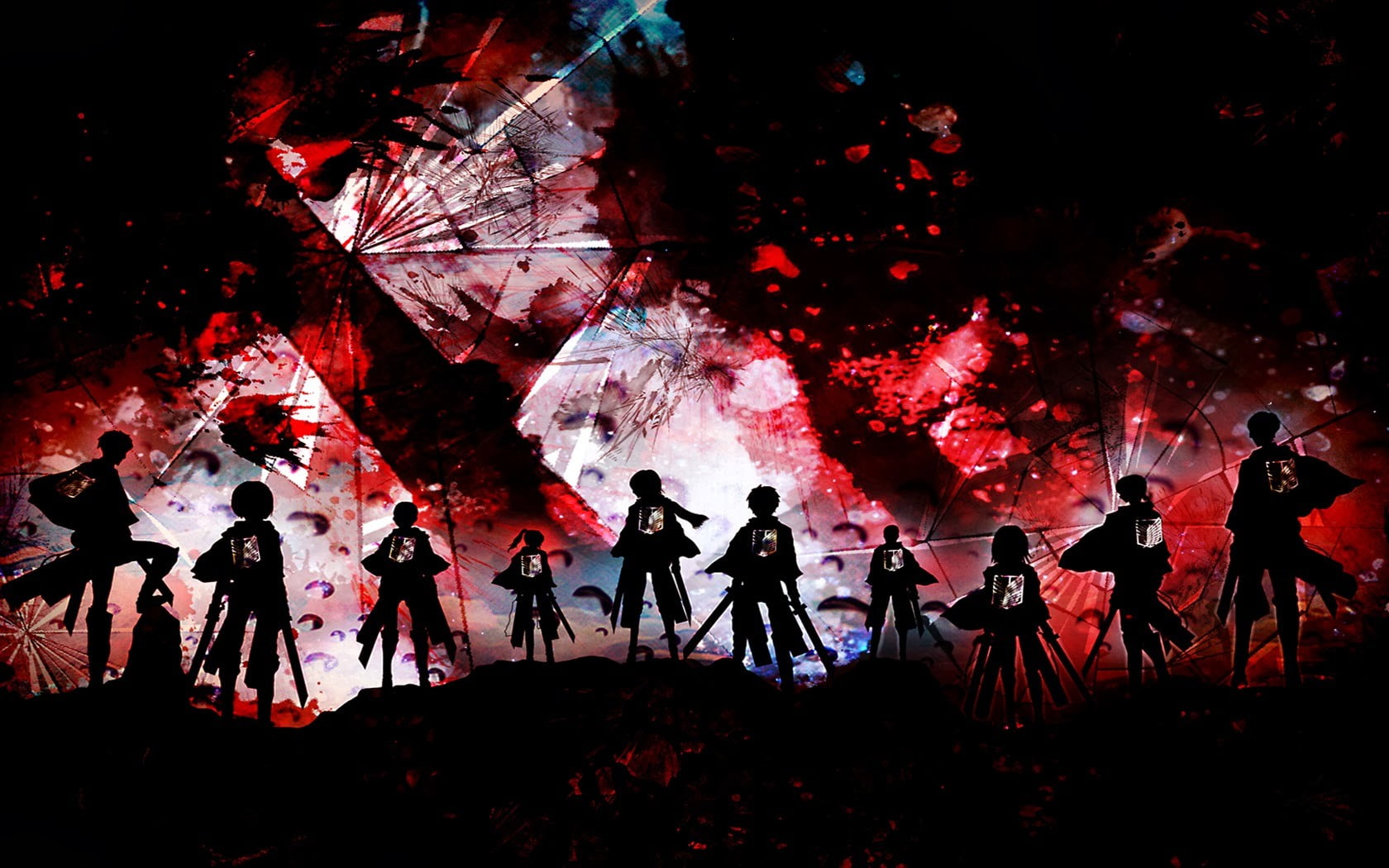 Attack on Titan characters Shingeki no Kyojin group of people 2k