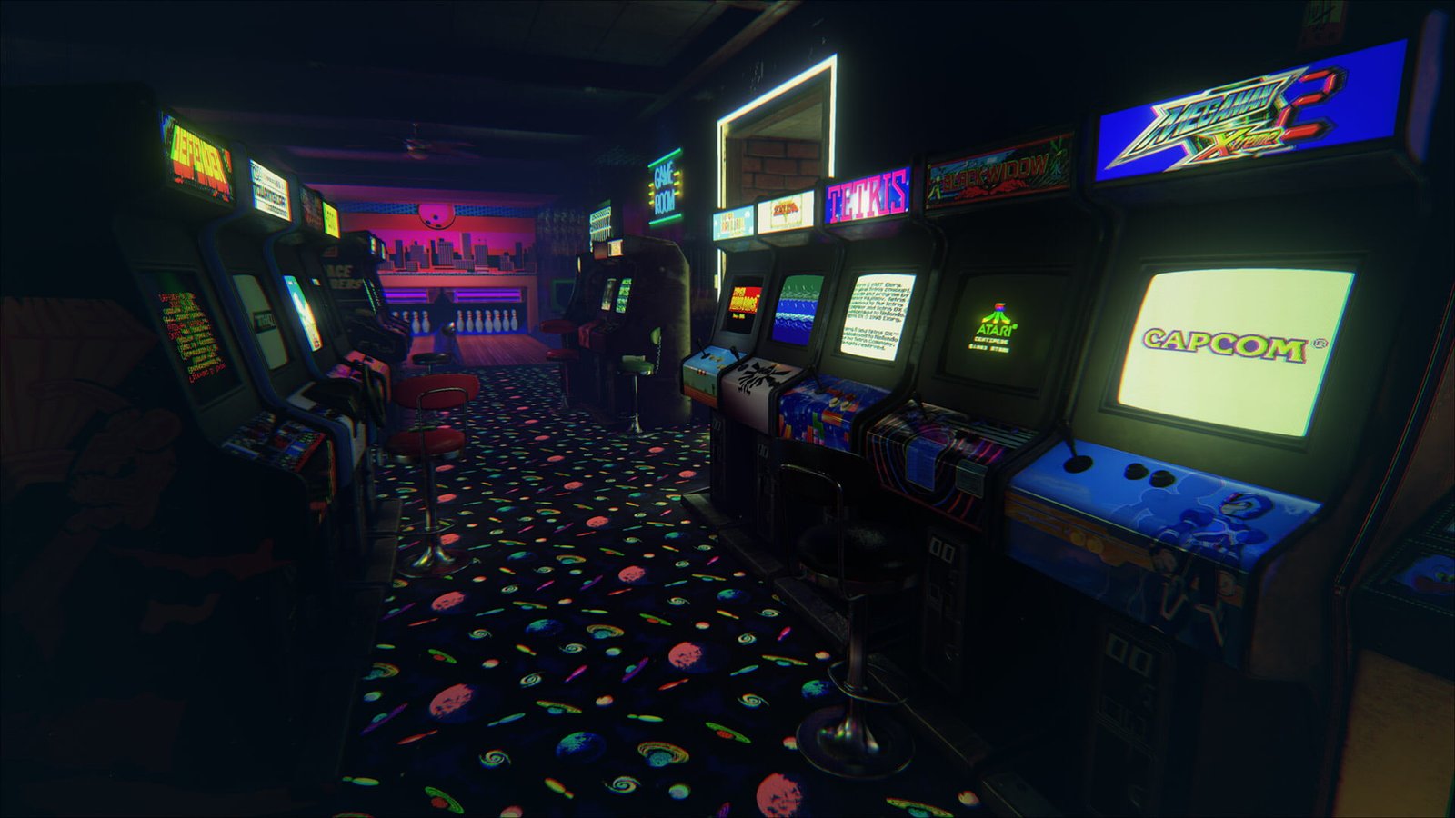 black arcade machines video games Atari retro technology 2k