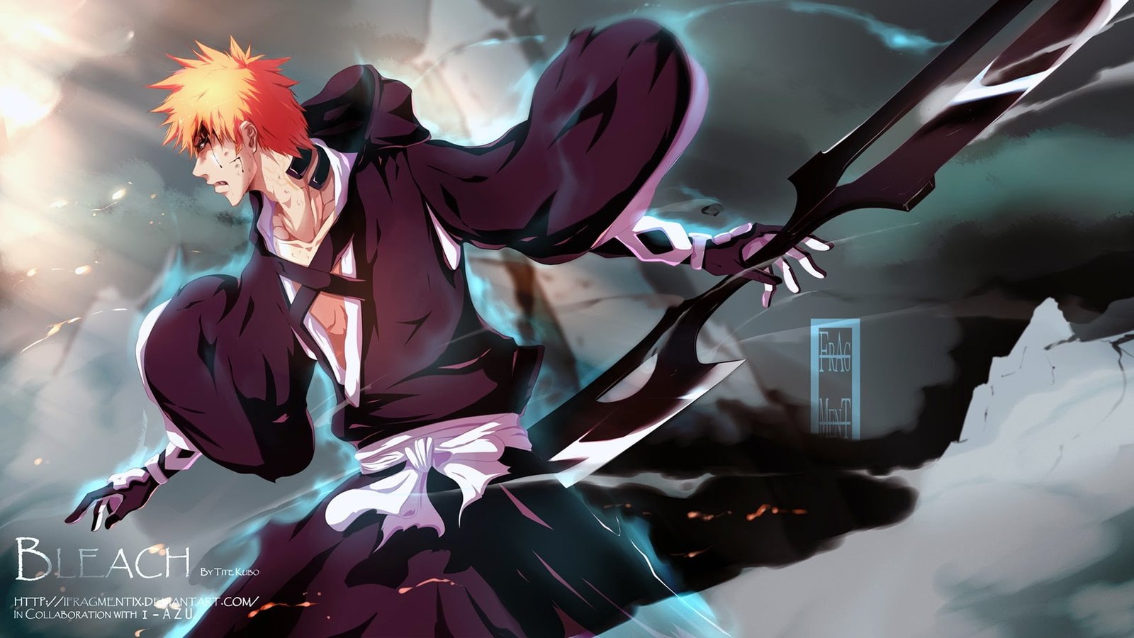 Bleach Kurosaki Ichigo digital wallpaper anime celebration 2k