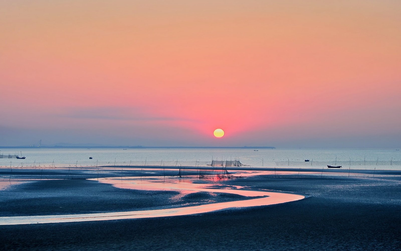 body of water Ubuntu sea sky sunset horizon over beauty in nature 2k