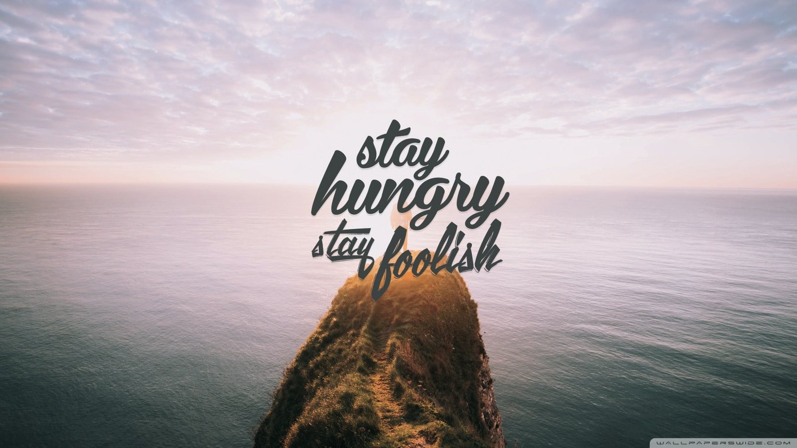 body of water with text overlay quote sea sky horizon over 2k