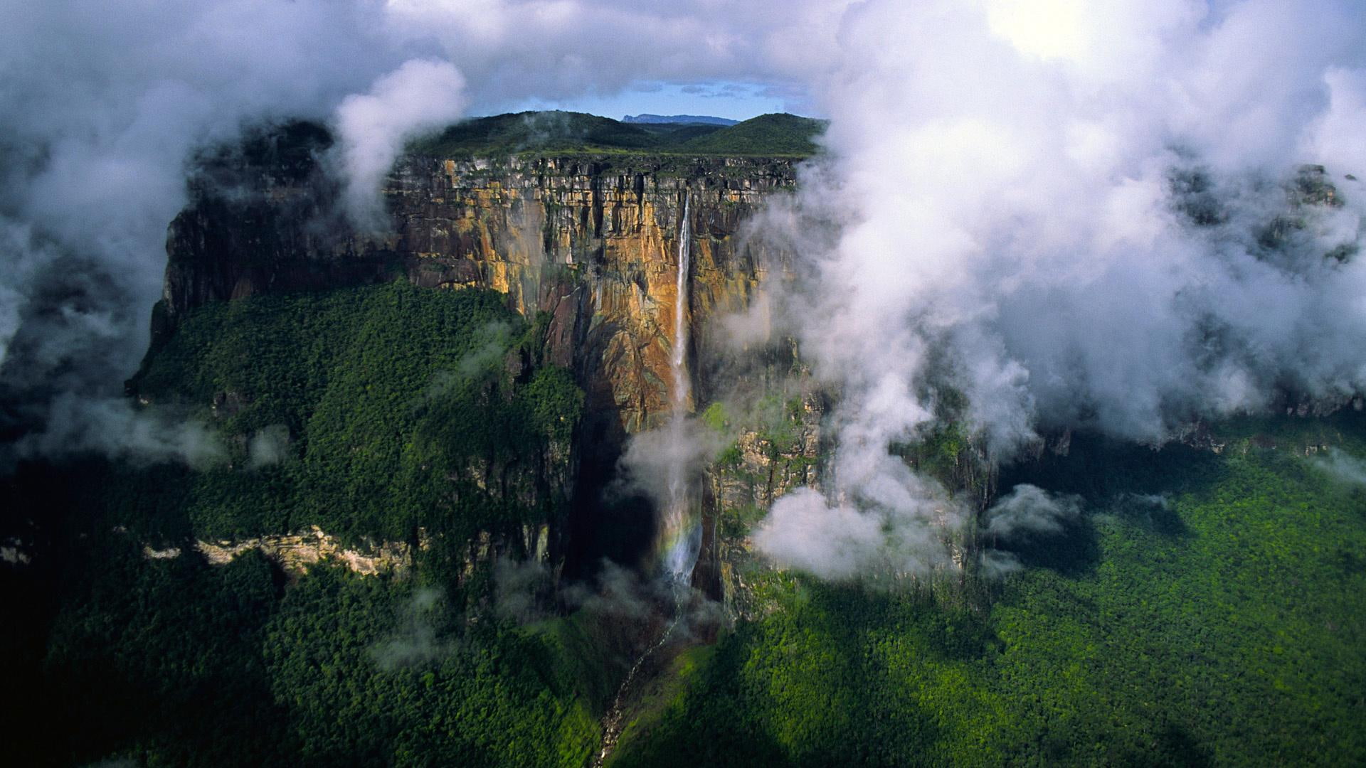 Angel Falls Venezuela forest river waterfalls nature and landscapes 2k