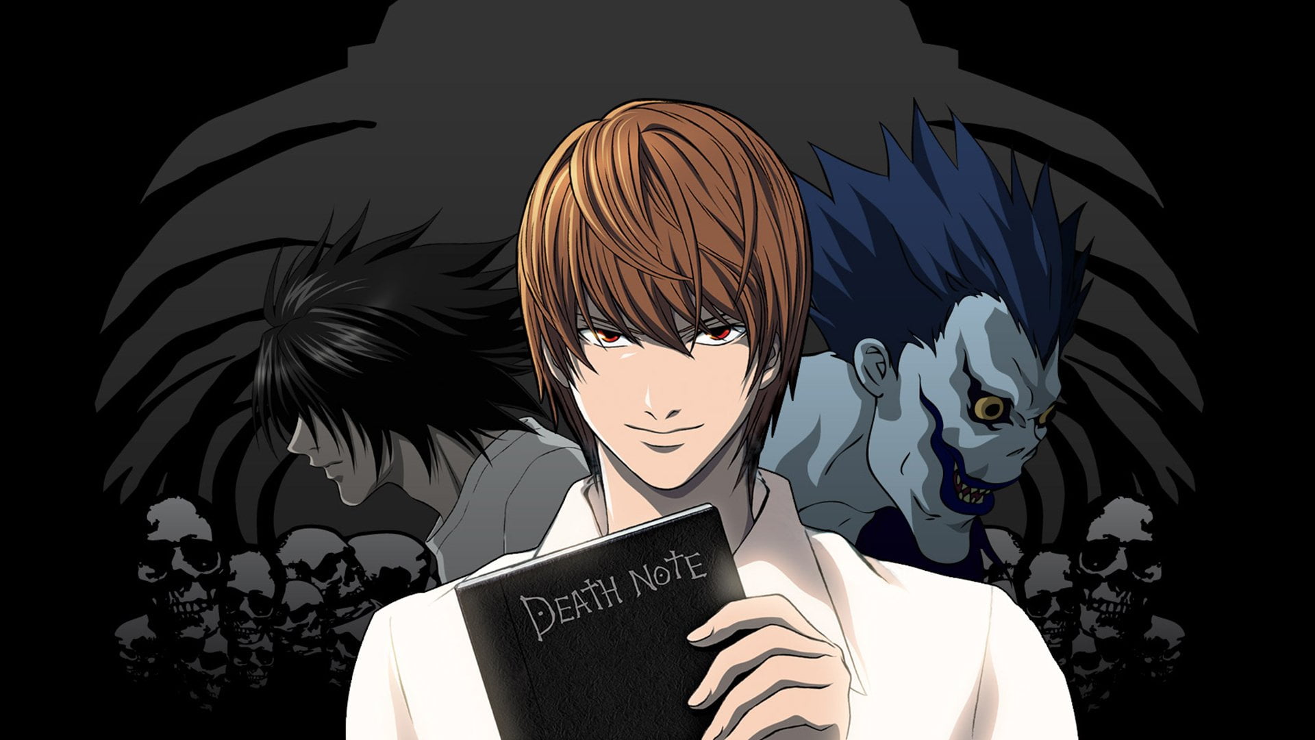 Death Note digital wallpaper Anime L Light Yagami 2k