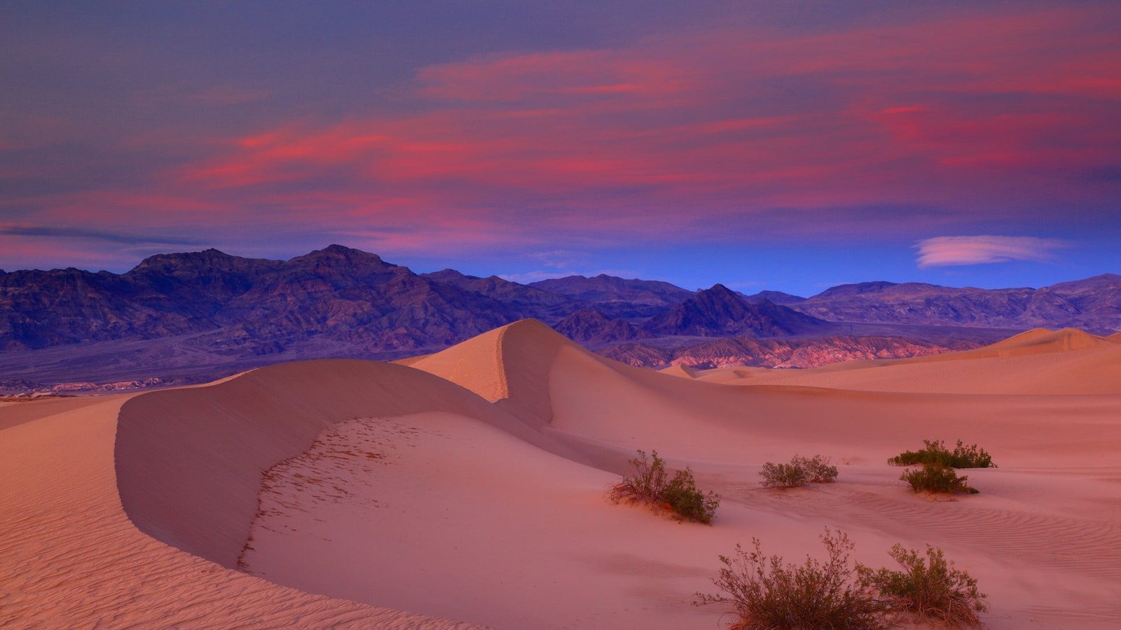 desert sand hills nature landscape Death Valley California 2k