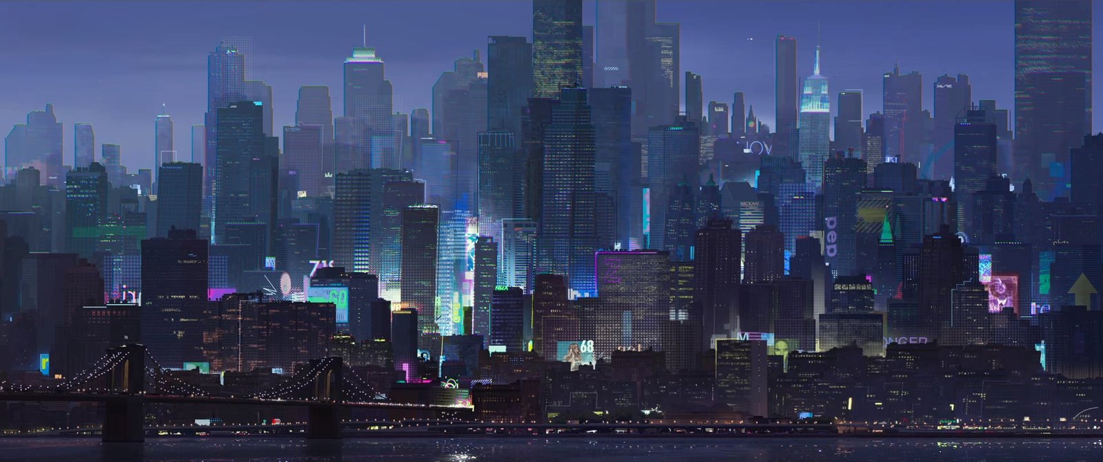 city landscape cityscape artwork Spider Man blue urban Skyline 2k