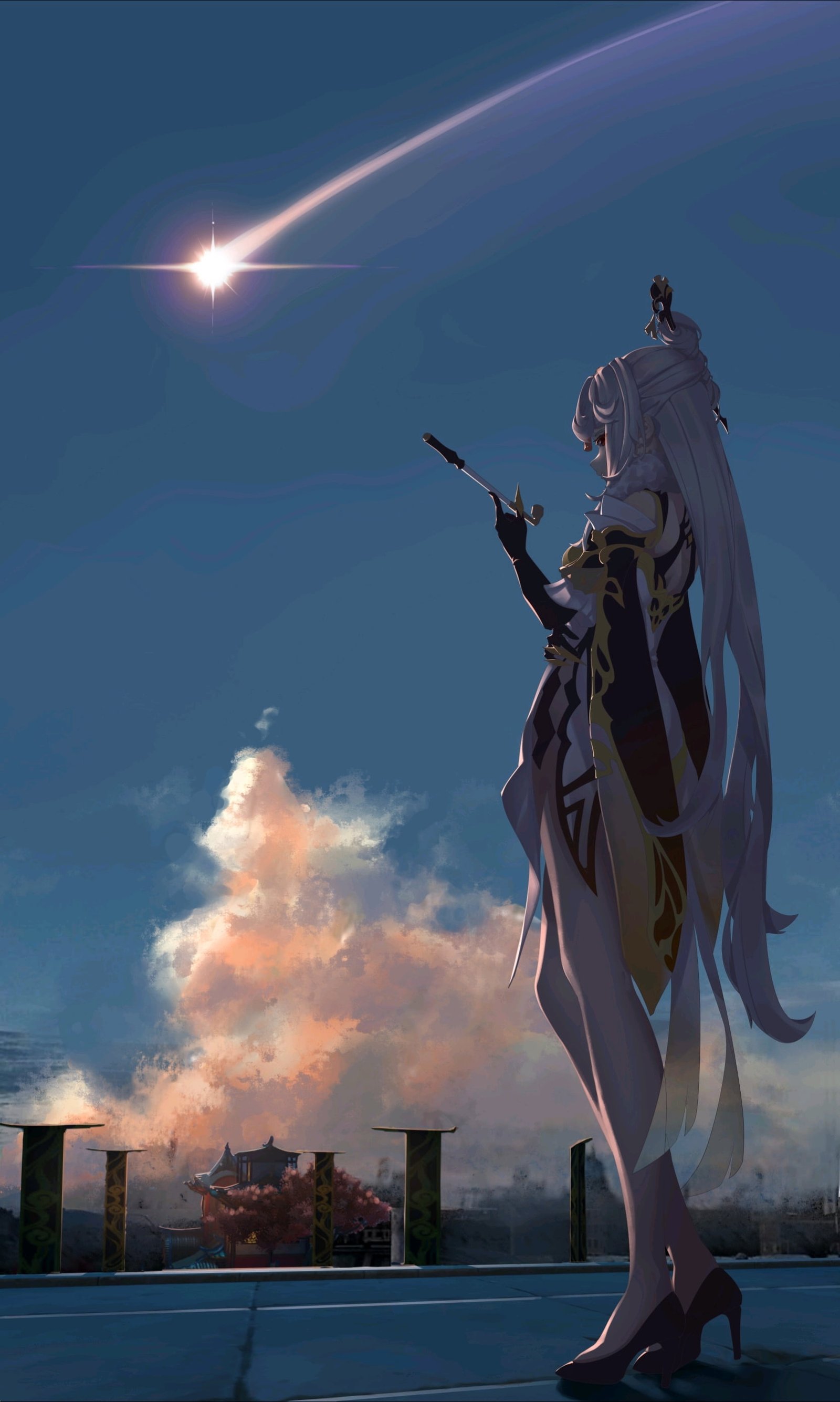 anime girls Genshin Impact Ningguang 2k