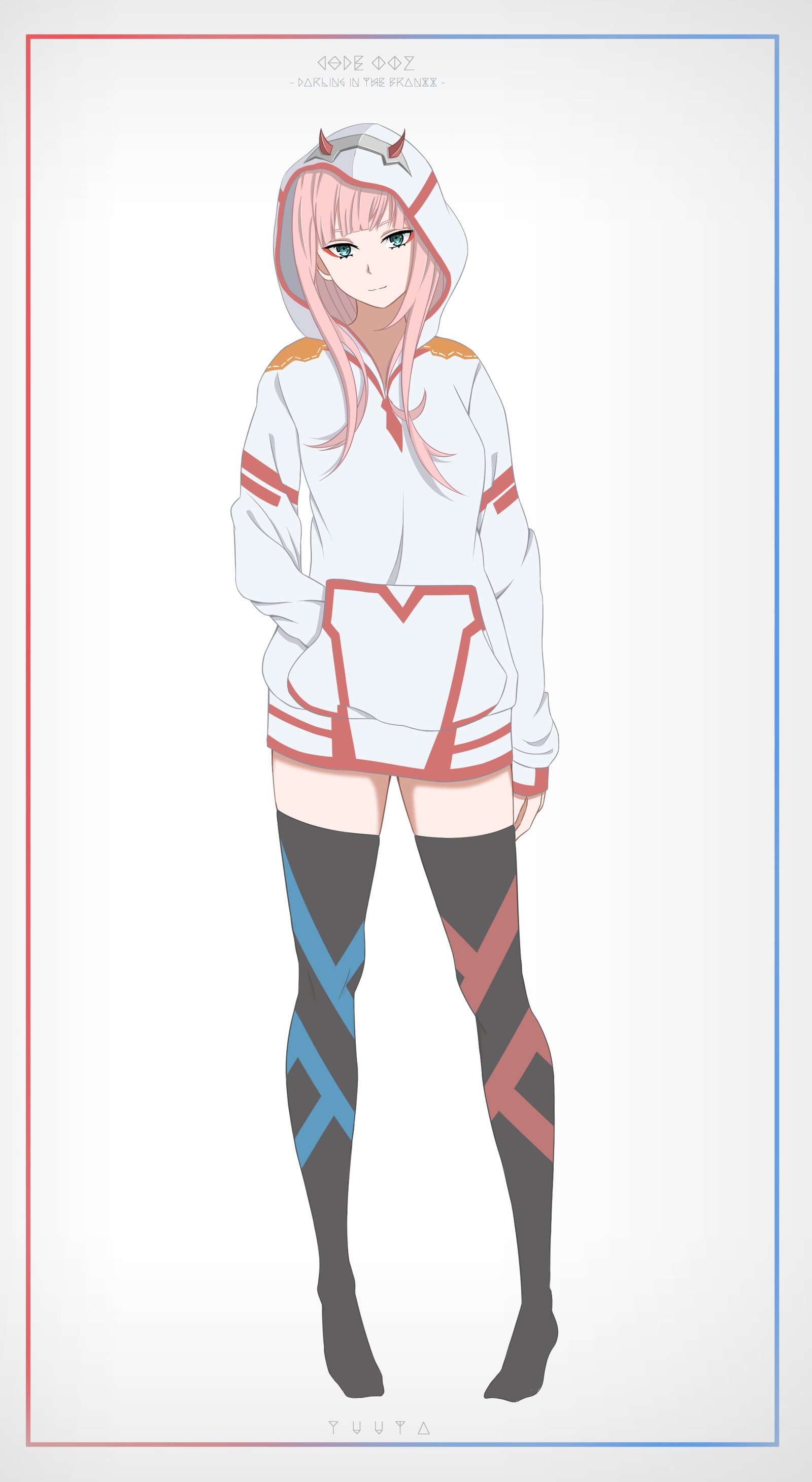 Darling in the FranXX anime girls Zero Two 2k