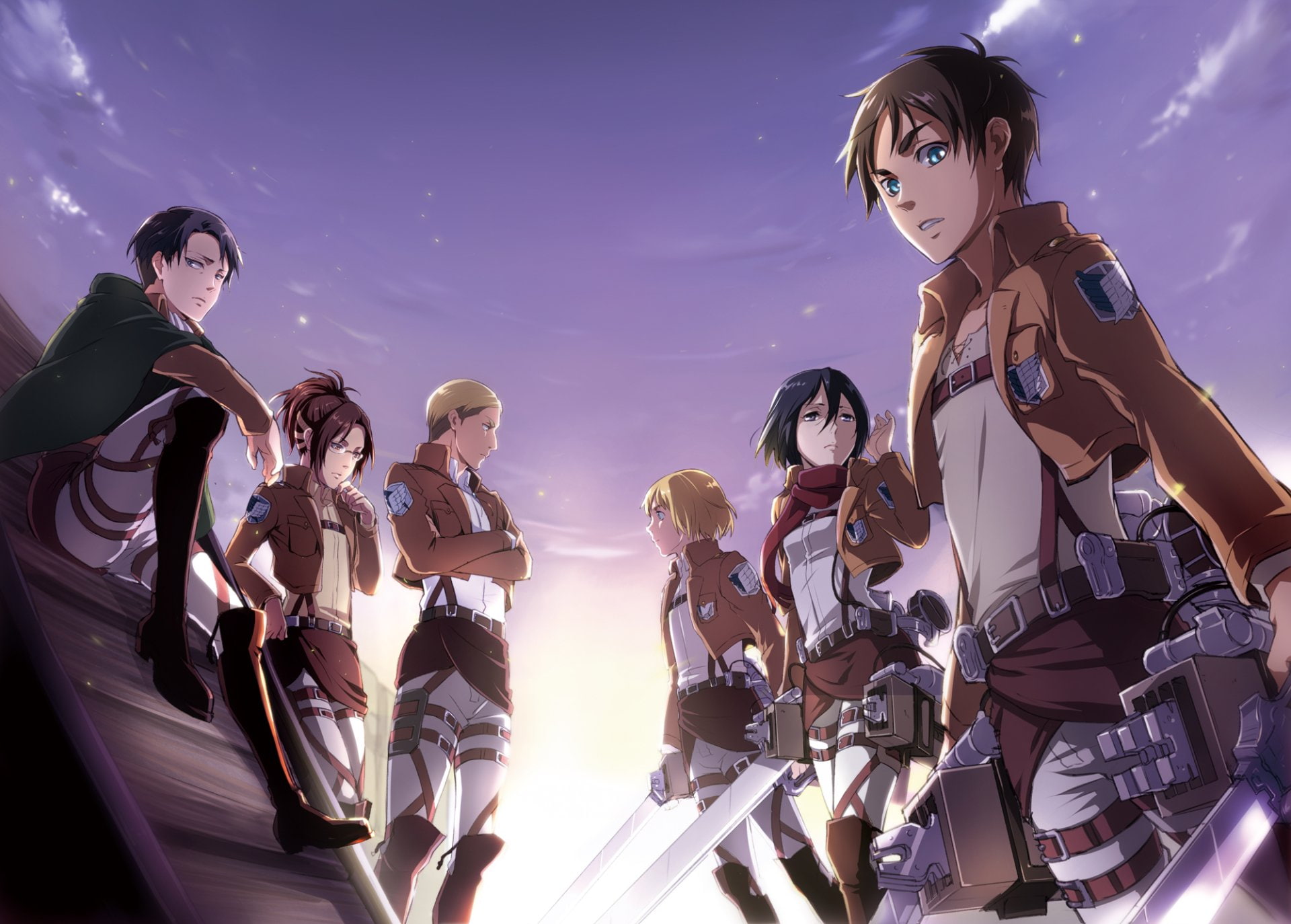 Anime Attack On Titan Armin Arlert Eren Yeager Levi Ackerman 2k