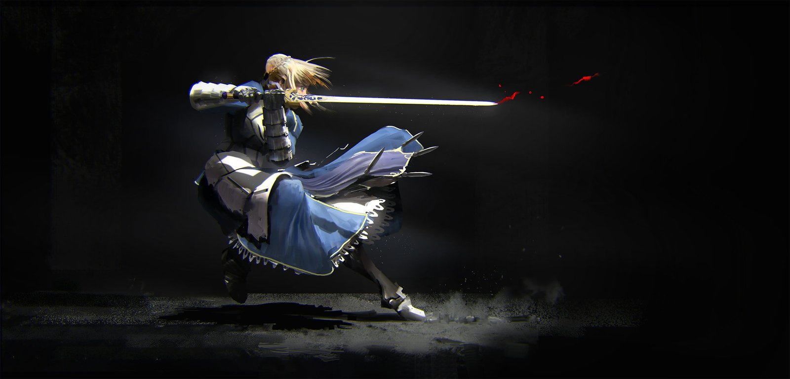 Fate Stay Night Saber digital wallpaper anime girls Series 2k