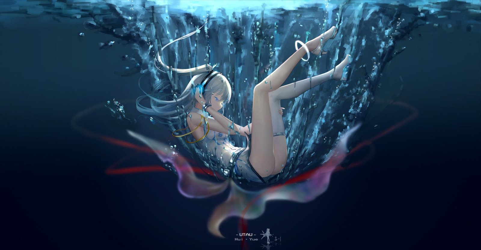female anime character digital wallpaper girls 2k