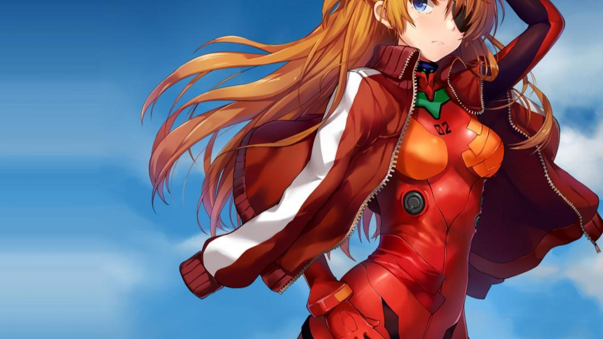 female anime character Neon Genesis Evangelion Asuka Langley Soryu 2k