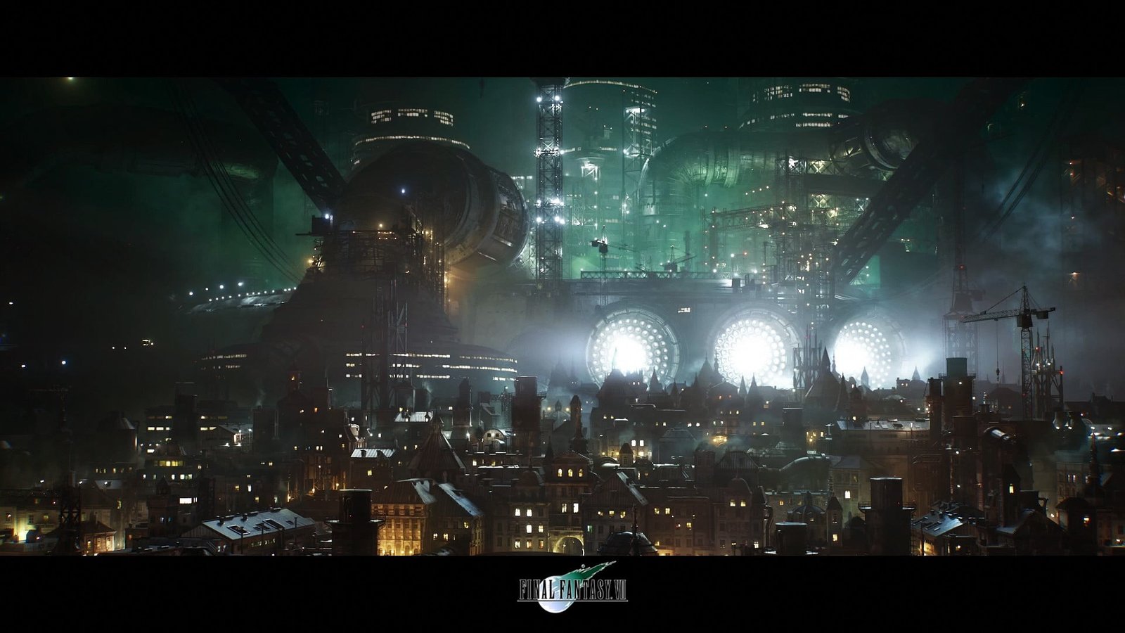 Final Fantasy wallpaper VII Shinra Midgar Cloud Strife 2k